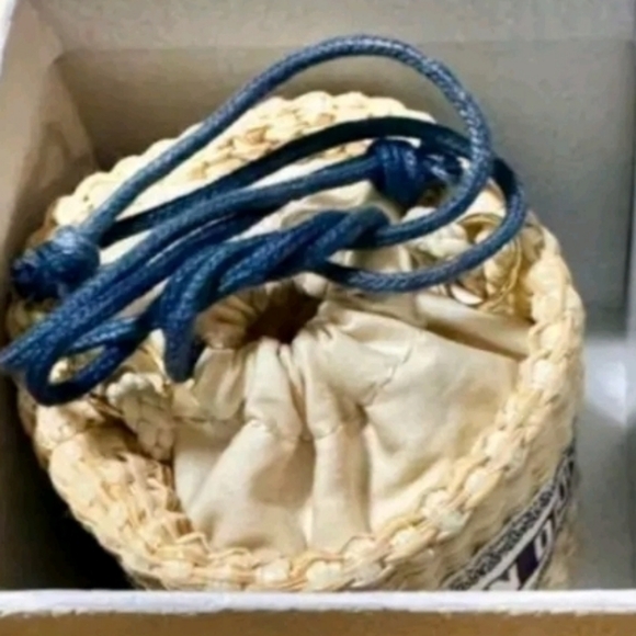 🔥LAST Day💙 Christian DIOR Authentic Straw Pouch Rattan MINI Rare - Picture 10 of 16